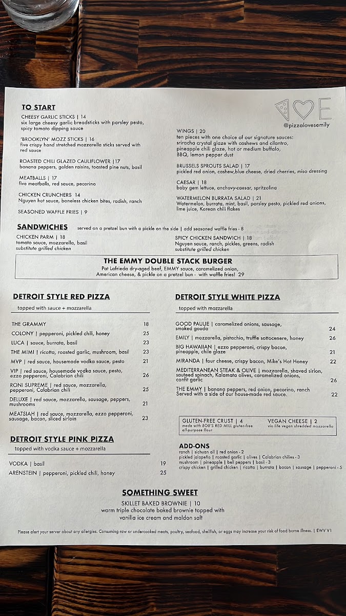 Menu - Emily photo 3