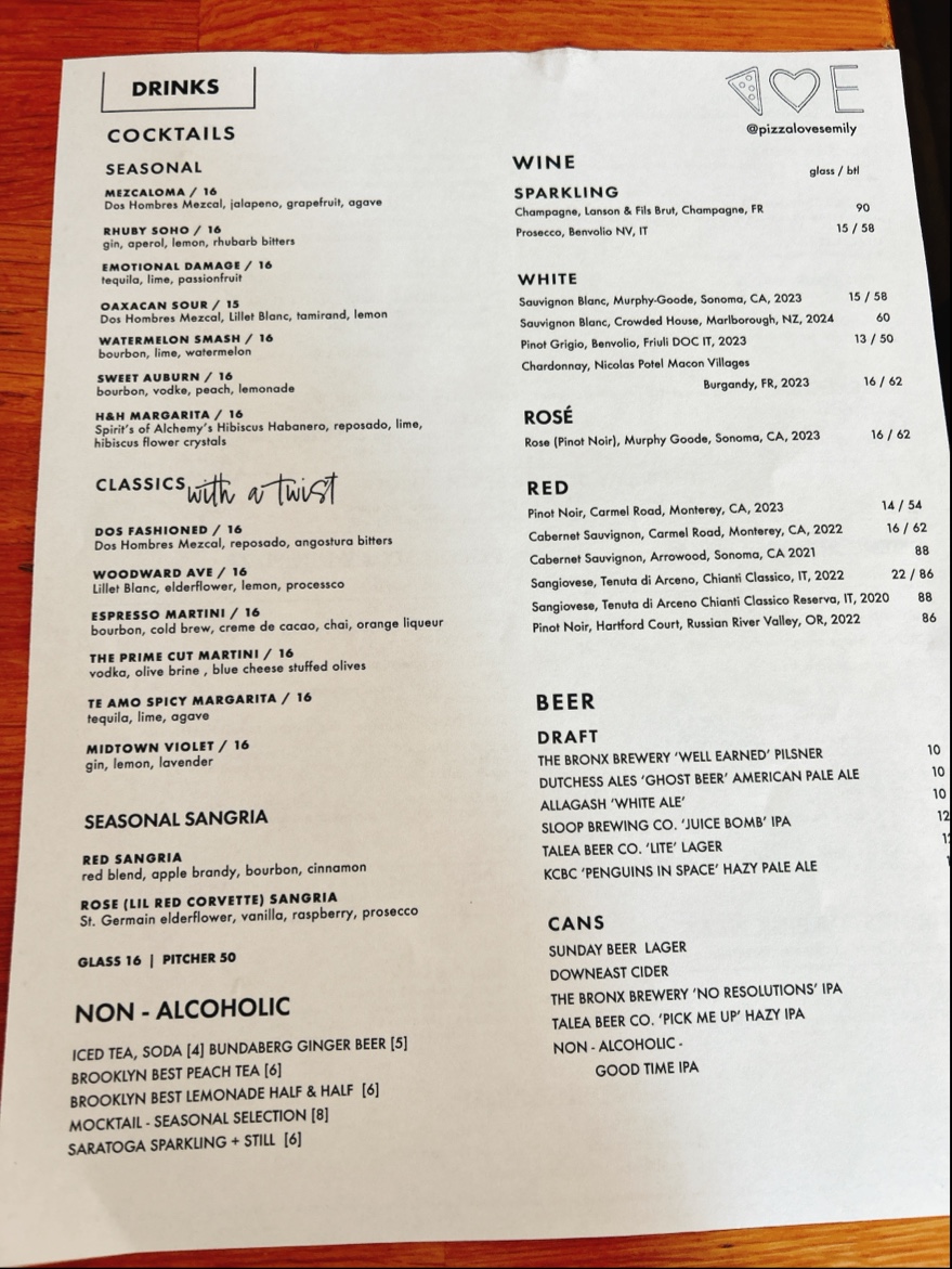 Menu - Emily photo 4