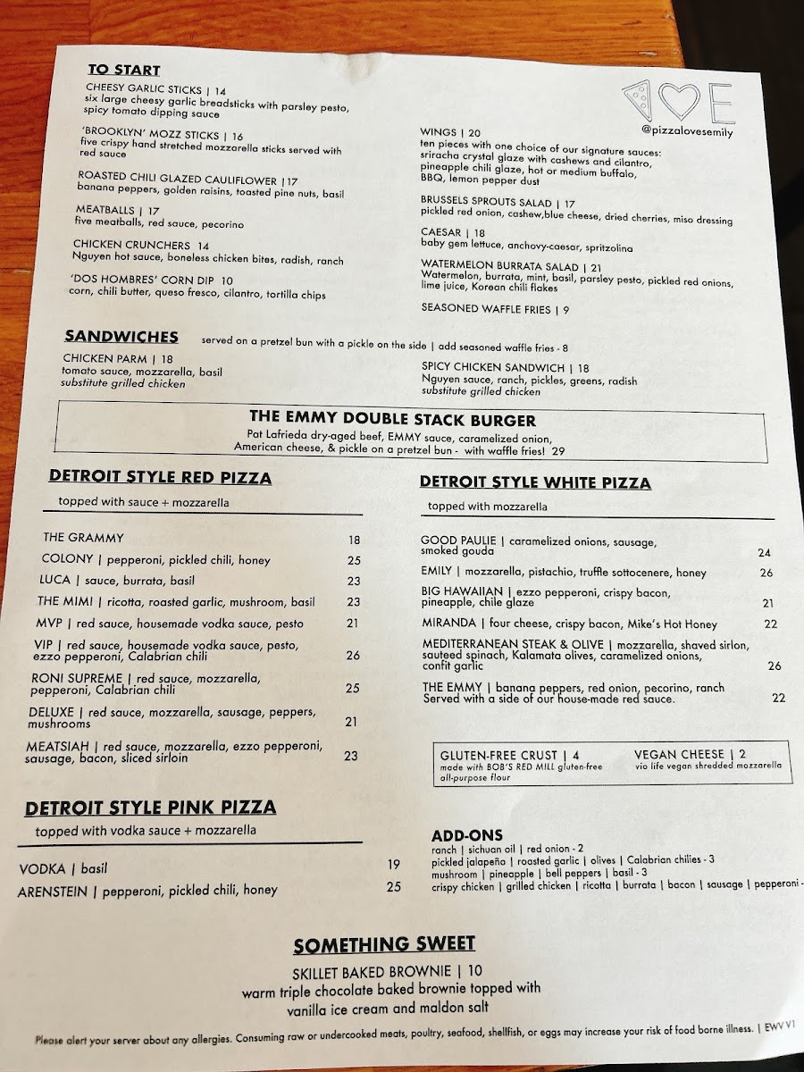 Menu - Emily photo 5
