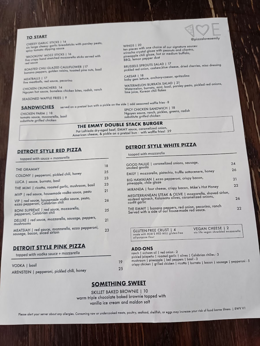 Menu - Emily photo 8